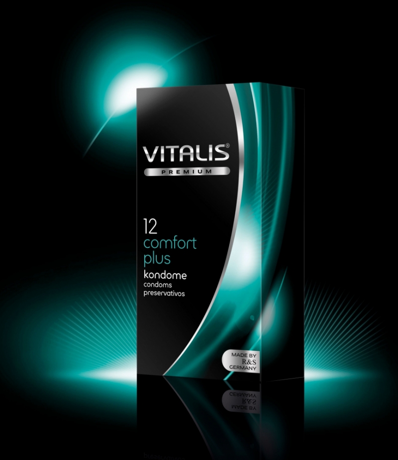 Презервативы "Vitalis Comfort Plus" анатомические, 12шт 