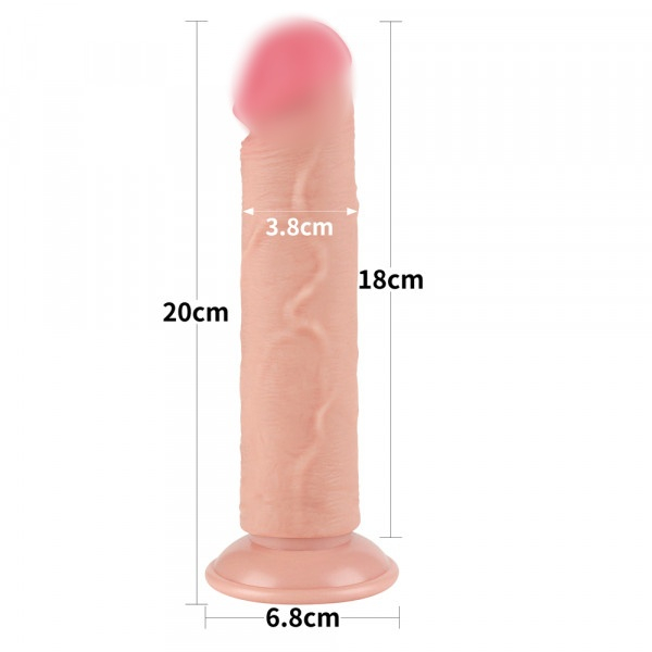 Фаллоимитатор с внутренним хребтом &quot;Lovetoy 8,0&quot; супер реалистичный 